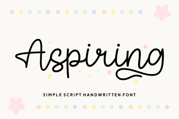 Aspiring: A Script Font for Editorial Elegance