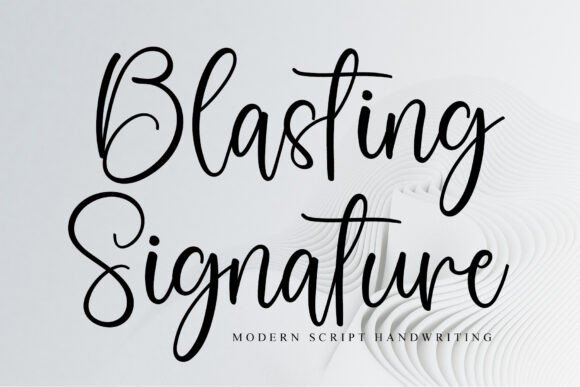 Blasting Signature: A Font for Timeless Editorial Design