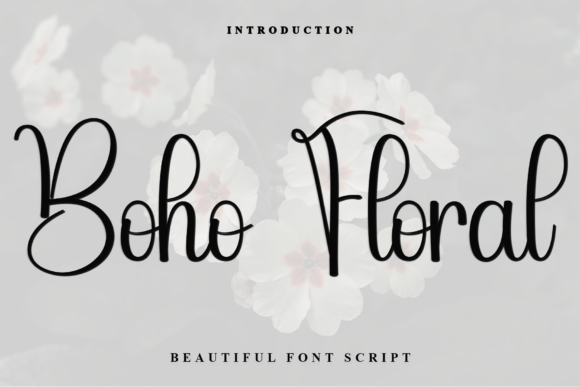 Boho Floral: A Versatile Script Font for Editorial Design