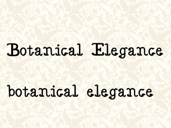 Botanical Elegance: A Designer’s Take on a Versatile Script Font