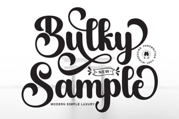 Bulky Sample: A Script Font for Bold Digital Branding