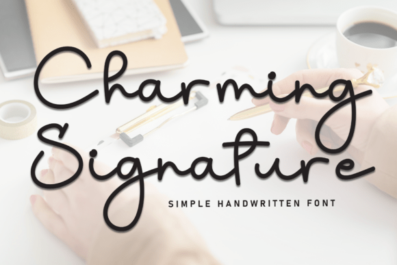 Charming Signature: A Font for Editorial Elegance