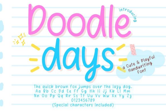 Doodle Days: A Playful Font for Digital Creativity
