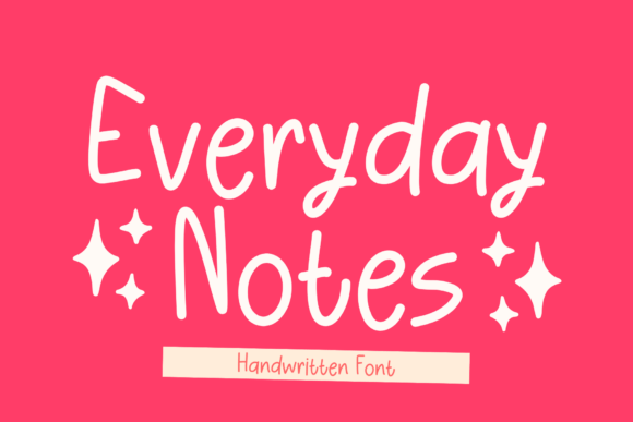 Everyday Notes: A Handwritten Font for Creative Crafters