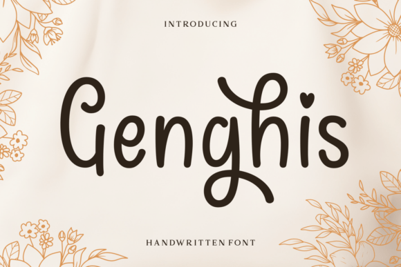 Genghis: A Handwritten Font for Warm, Whimsical Branding