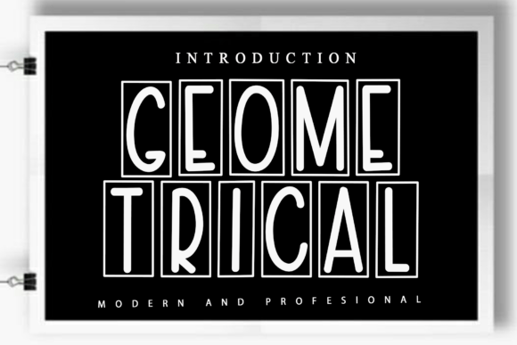 Geometrical: A Bold Script Font for Creative Crafters