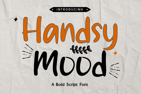 Handsy Mood: A Bold Script Font for Editorial Design