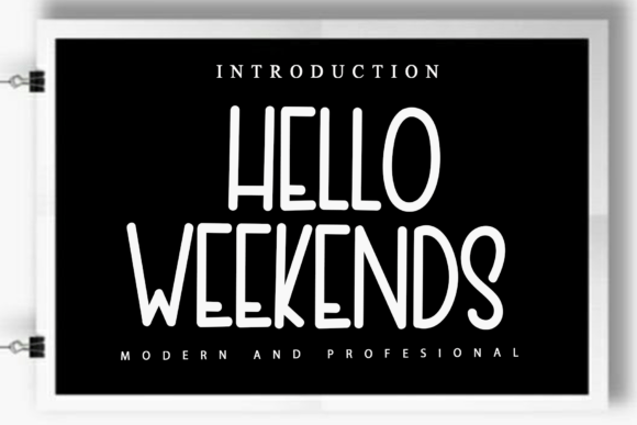 Hello Weekends: A Timeless Script Font for Editorial Design