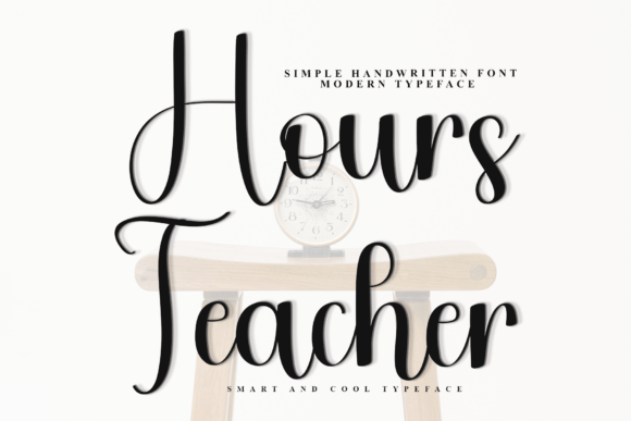 Hours Teacher: A Script Font for Modern Web Design