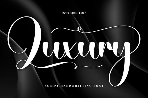 Luxury Font: A Timeless Script for Every Craft Project