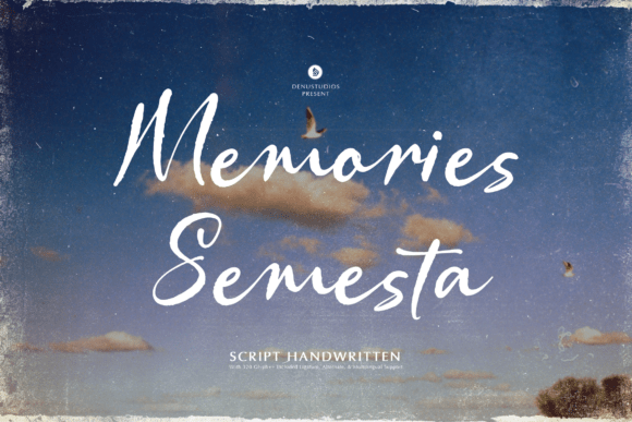 Memories Semesta: A Script Font for Editorial Elegance