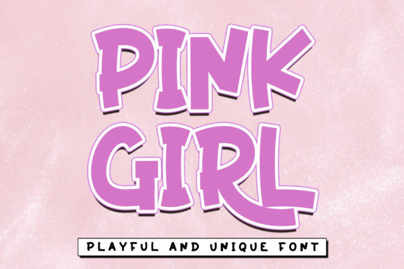 Pink Girl: A Font for Soft Elegance and Creative Expression