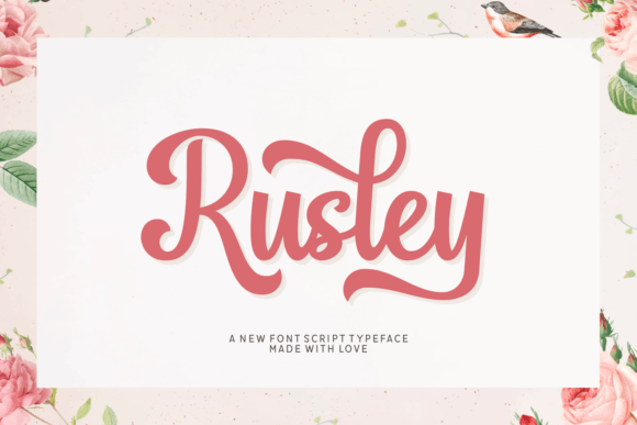 Rusley: A Script Font for Editorial Elegance