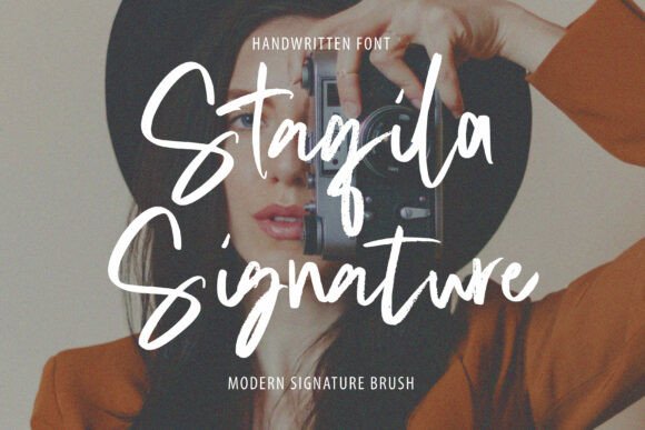 Staqila Signature: A Modern Script Font for Web Design