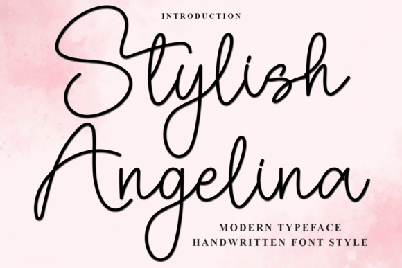 Stylish Angelina: A Font That Brings Warmth to Your Craft Projects
