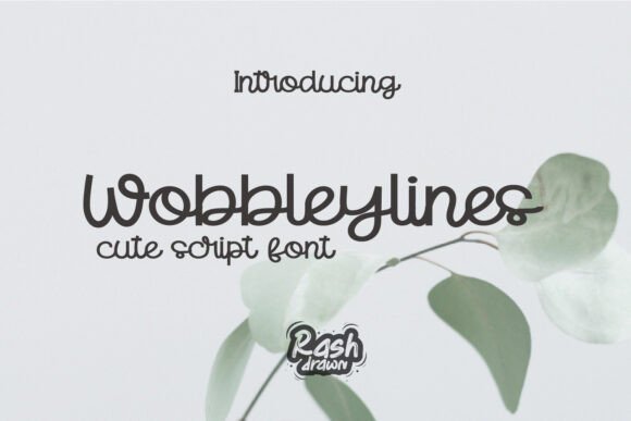 Wobbleylines: A Playful Script Font for Casual Branding